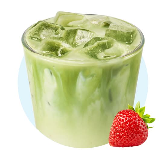草莓抹茶椰椰拿铁  Strawberry Matcha Coco Latte